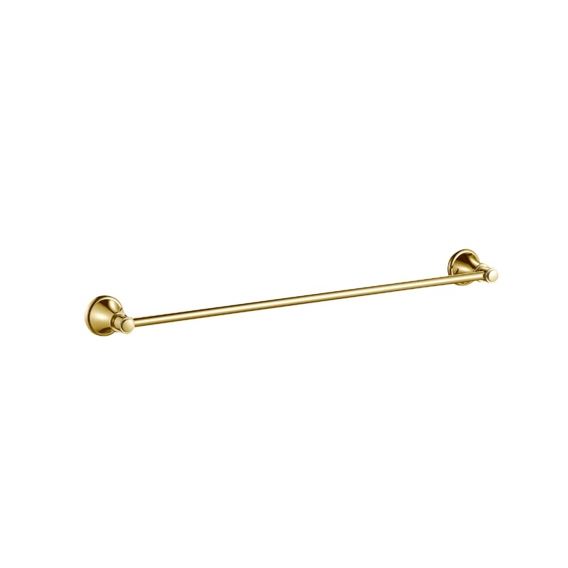 Birmingham Single Towel Rail 800mm – Brushed Gold