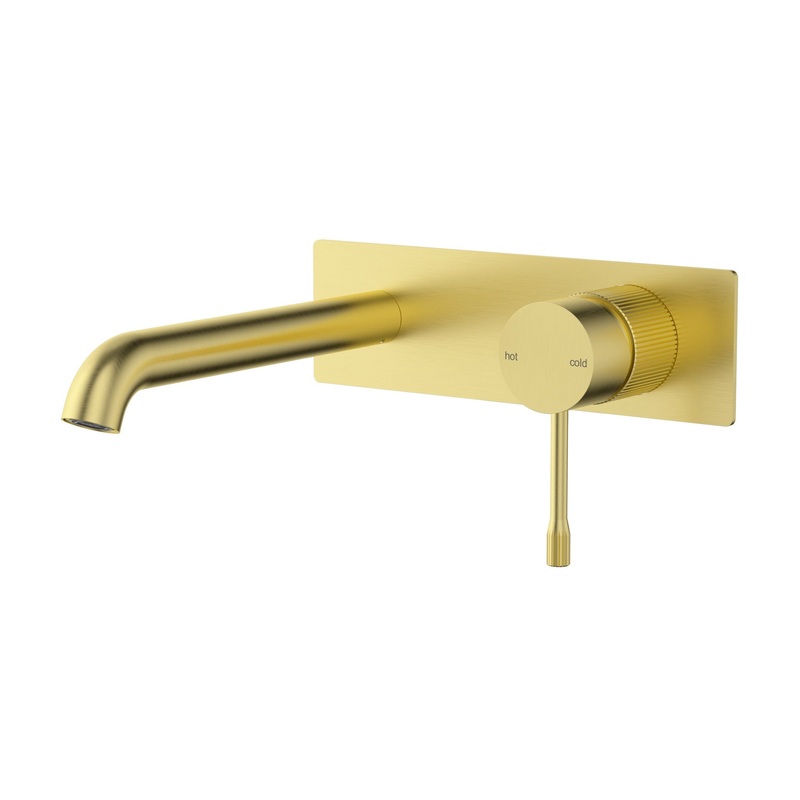 Bronte Wall Mixer & Spout Combination – Brushed Gold