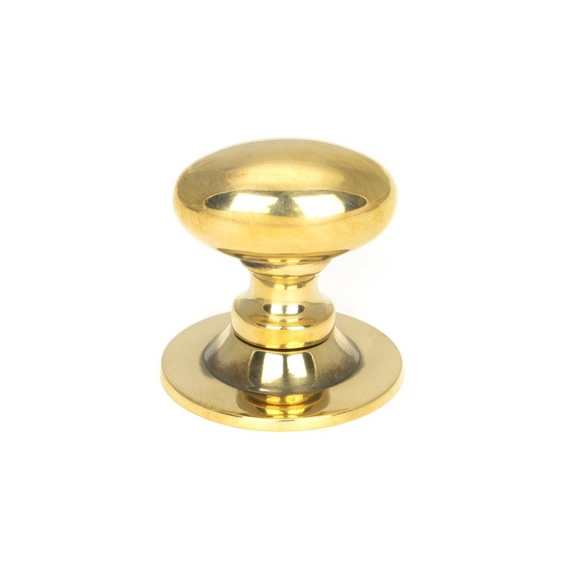 From The Anvil – Aged Brass Oval Cabinet Knob 40mm