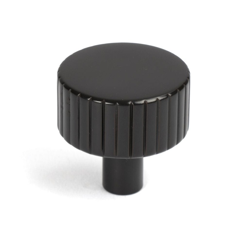From The Anvil – Aged Bronze Judd Cabinet Knob – 32mm (No rose)