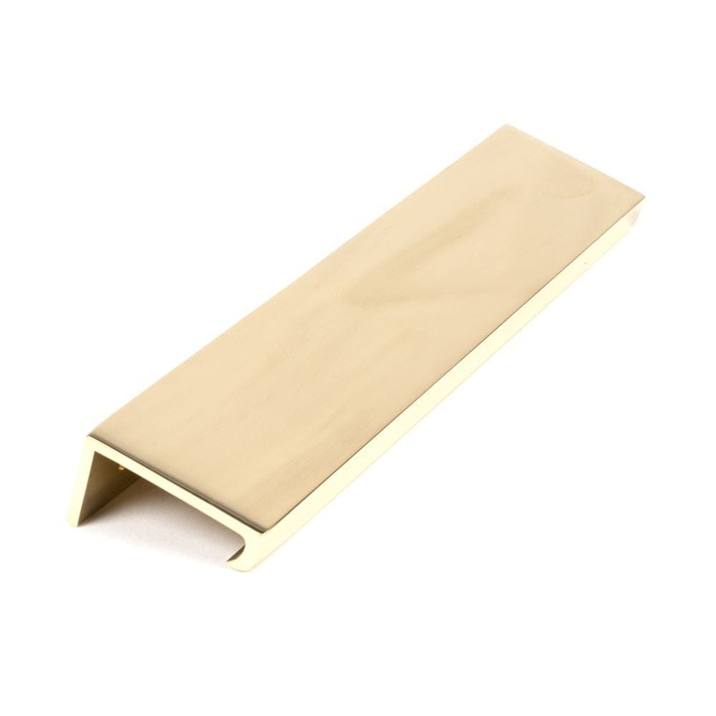 From The Anvil – Polished Brass 200mm Plain Edge Pull