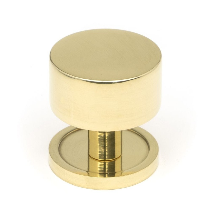 From The Anvil – Polished Brass Kelso Cabinet Knob – 32mm (Plain)