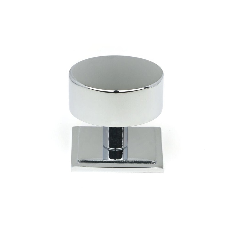 From The Anvil – Polished Chrome Kelso Cabinet Knob – 38mm (Square)