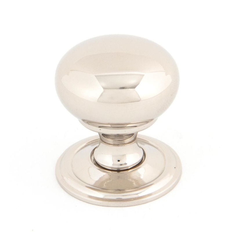 From The Anvil – Polished Nickel Mushroom Cabinet Knob 32mm