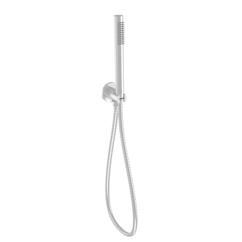 Tubo Round Hand Shower on Bracket – Brushed Nickel