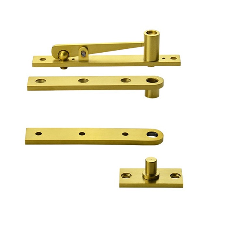 304 Grade Stainless Steel Pivot Hinge – Brushed Gold