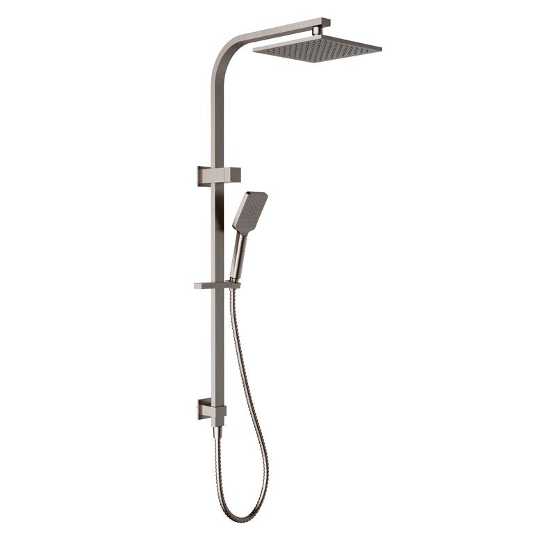 Coomera Combo Square Shower Set – Brushed Nickel
