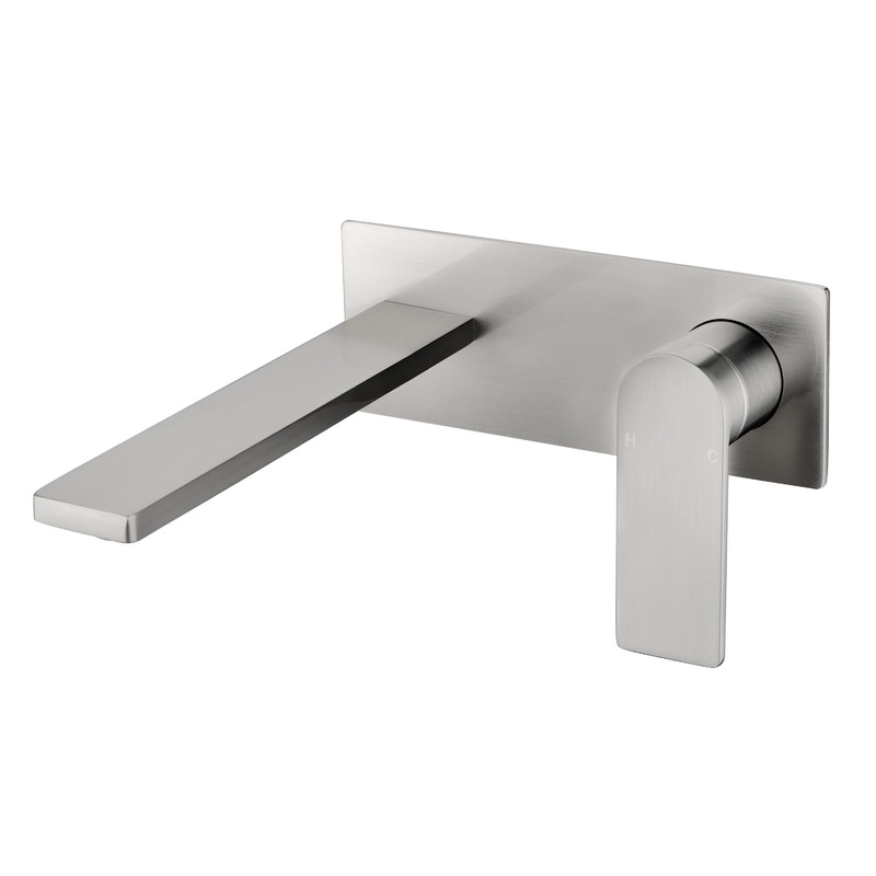 Coomera Wall Mixer & Spout Combination  – Brushed Nickel