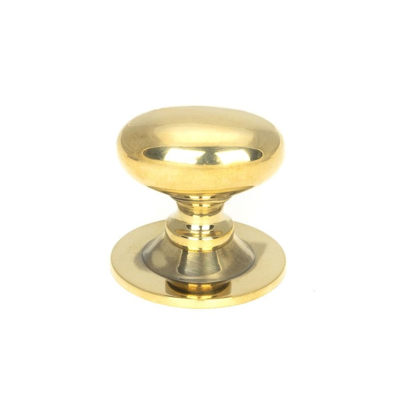 From The Anvil – Aged Brass Oval Cabinet Knob 33mm