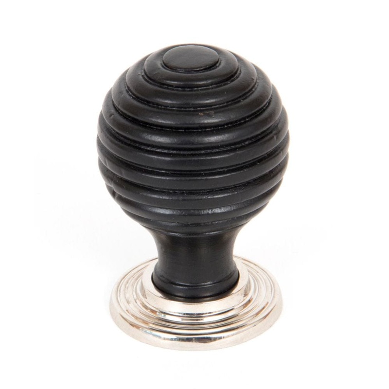 From The Anvil – Ebony and PN Beehive Cabinet Knob 35mm