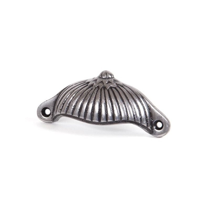 From The Anvil – Natural Smooth 4″ Flower Drawer Pull