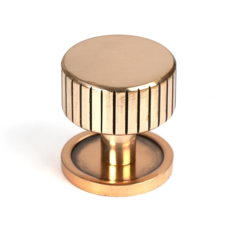 From The Anvil – Polished Bronze Judd Cabinet Knob – 32mm (Plain)