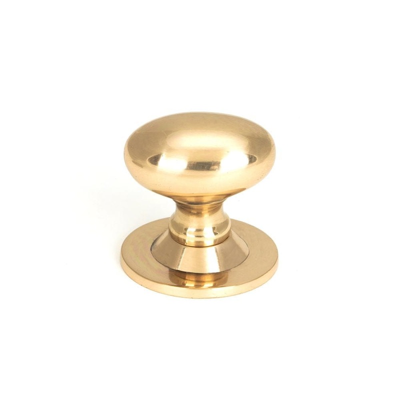 From The Anvil – Polished Bronze Oval Cabinet Knob 40mm