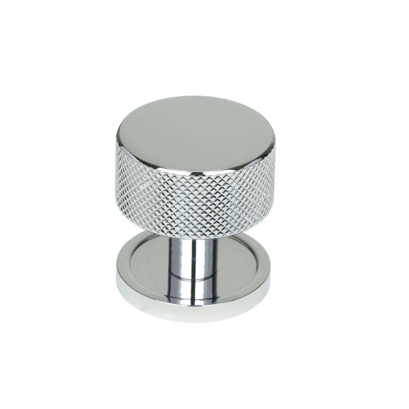 From The Anvil – Polished Chrome Brompton Cabinet Knob – 32mm (Plain)