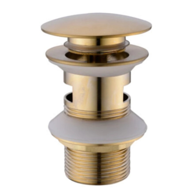 Pop Up Plug & Waste 32mm With Overflow – Brushed Gold