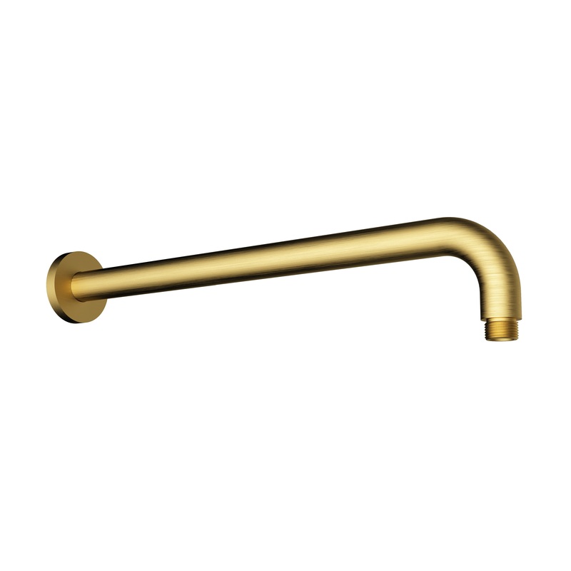 Round Horizontal Shower Arm – Brushed Gold
