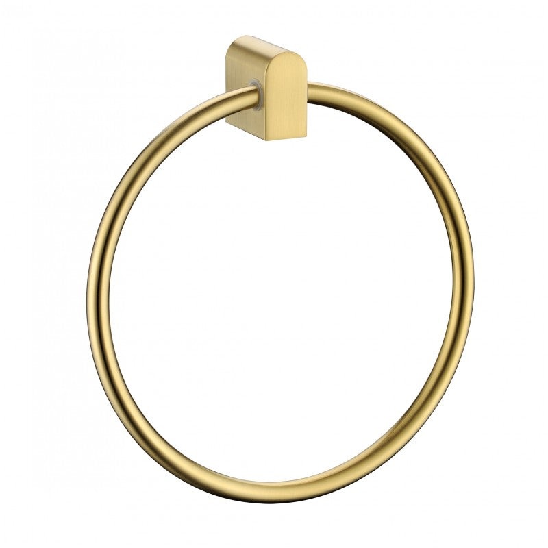 Coral Towel Ring – Brushed Gold