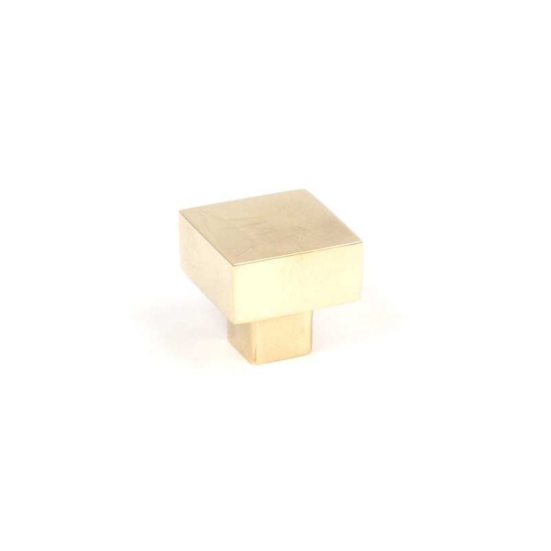 From The Anvil – Aged Brass Albers Cabinet Knob – 25mm