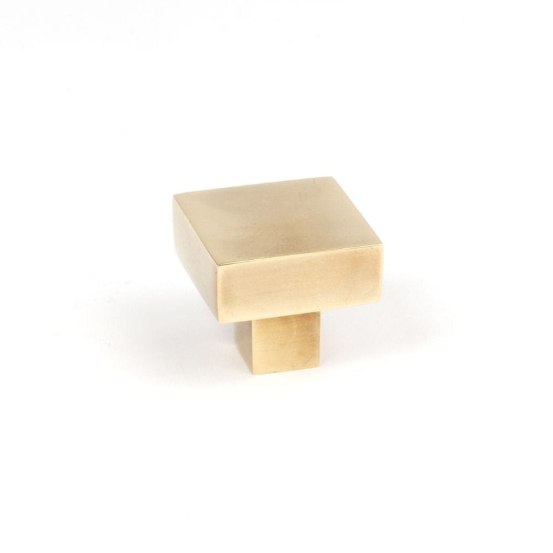 From The Anvil – Aged Brass Albers Cabinet Knob – 30mm