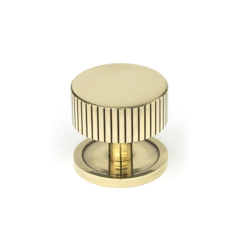 From The Anvil – Aged Brass Judd Cabinet Knob – 38mm (Plain)