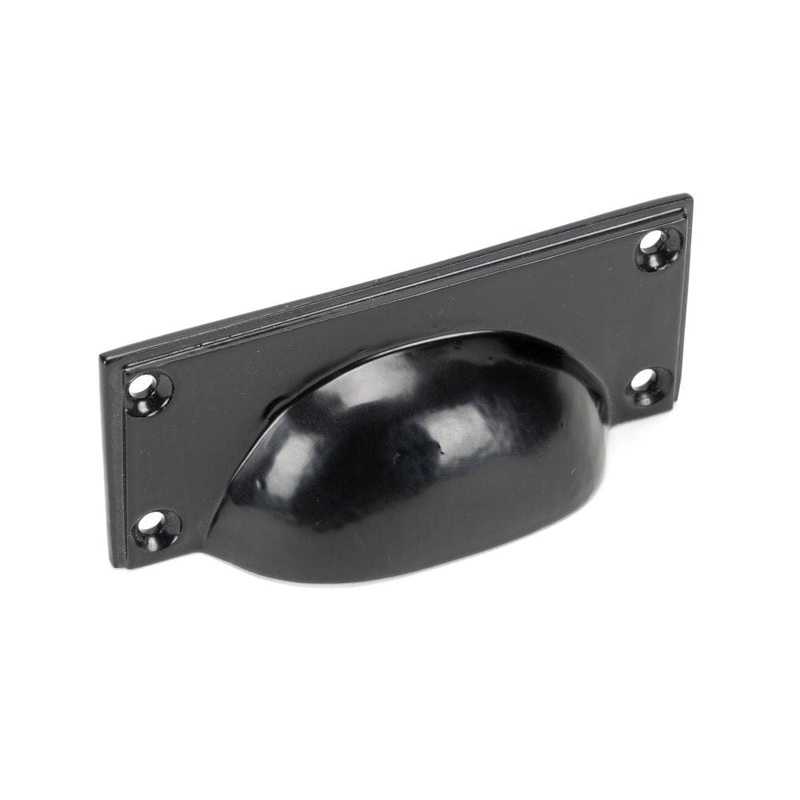 From The Anvil – Black Art Deco Drawer Pull