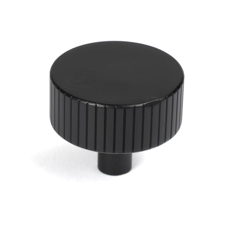 From The Anvil – Matt Black Judd Cabinet Knob – 38mm (No rose)