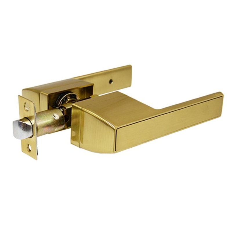 McKenzie Series Passage Lever Set – Brass Finish