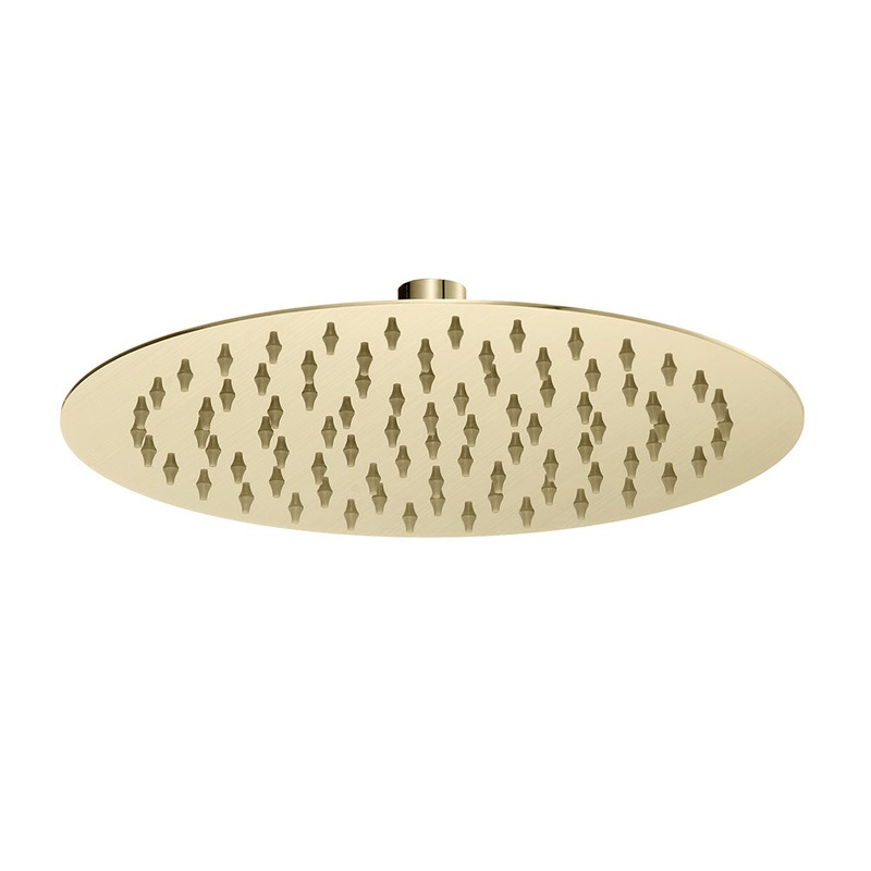 Pacifica Round Shower Head 300mm – Brushed Gold