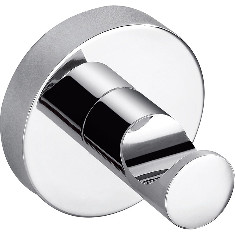 Round Single Robe Hook  – Chrome