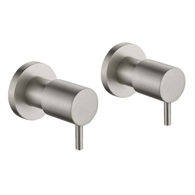Bella 1/4 Turn Wall Tops – Brushed Nickel