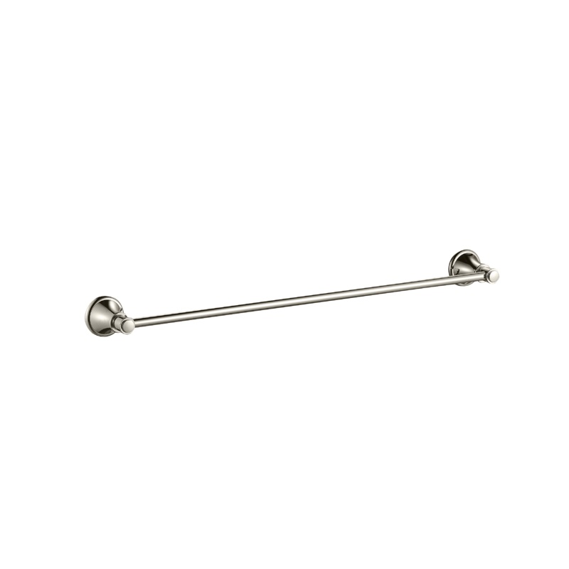 Birmingham Single Towel Rail 600mm – Brushed Nickel