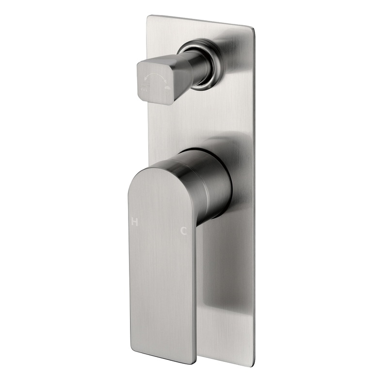 Coomera Shower & Bath Mixer Diverter – Brushed Nickel