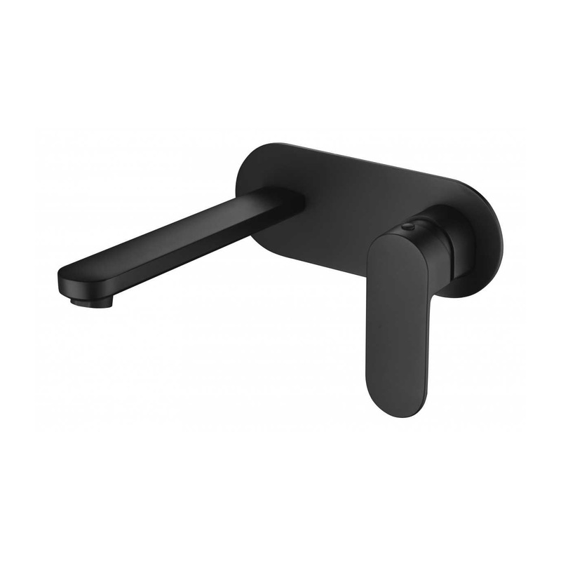 Coral Wall Mixer & Spout Combination – Matt Black