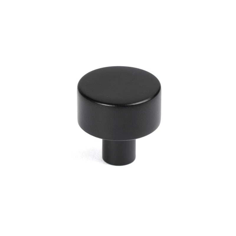 From The Anvil – Matt Black Kelso Cabinet Knob – 25mm (No rose)