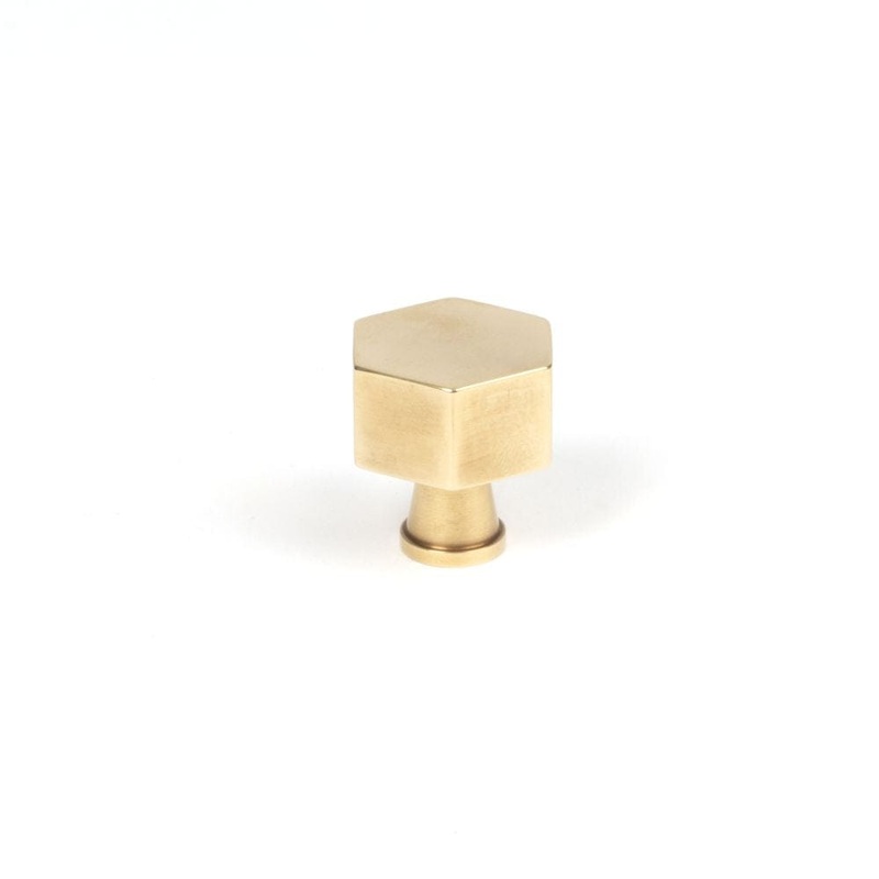 From The Anvil – Polished Brass Kahlo Cabinet Knob – 25mm