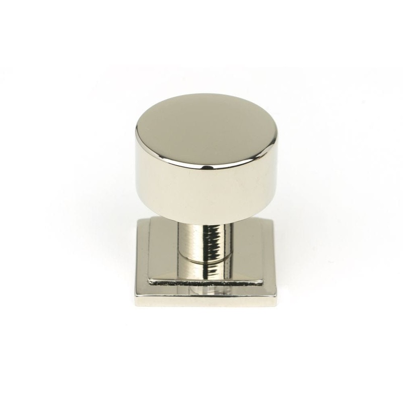 From The Anvil – Polished Nickel Kelso Cabinet Knob – 25mm (Square)