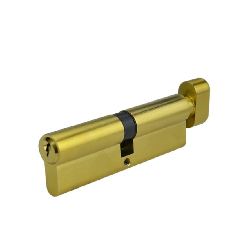 100mm Euro Single Cylinder – Brushed Gold