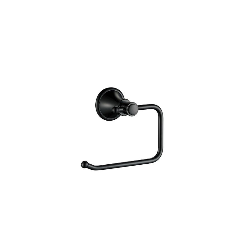 Birmingham Round Toilet Paper Holder – Matt Black