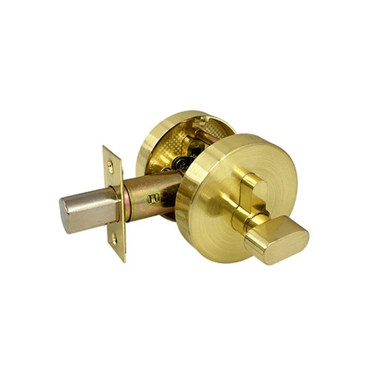 Brushed Gold Single Cylinder Deadbolt (3555) – Coral Series