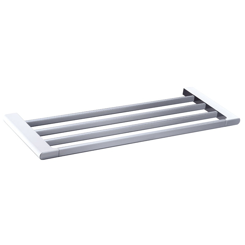Coral Bath Shelf – Chrome & White