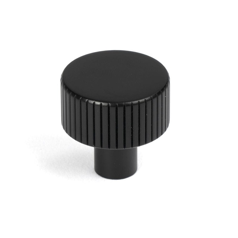 From The Anvil – Matt Black Judd Cabinet Knob – 25mm (No rose)