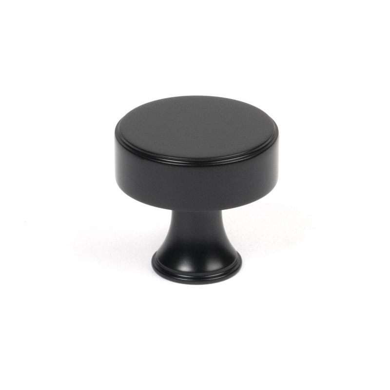 From The Anvil – Matt Black Scully Cabinet Knob – 32mm
