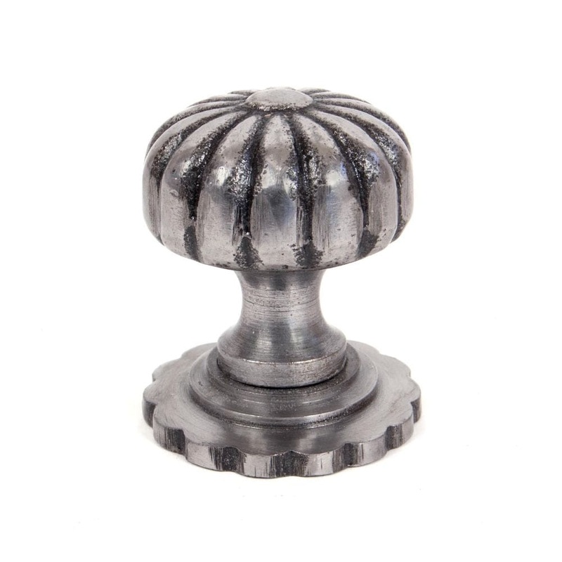 From The Anvil – Natural Smooth Flower Cabinet Knob – Small