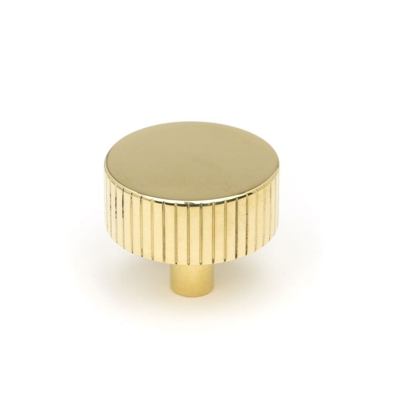 From The Anvil – Polished Brass Judd Cabinet Knob – 38mm (No Rose)
