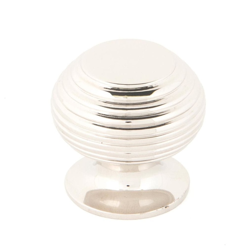 From The Anvil – Polished Nickel Beehive Cabinet Knob 30mm