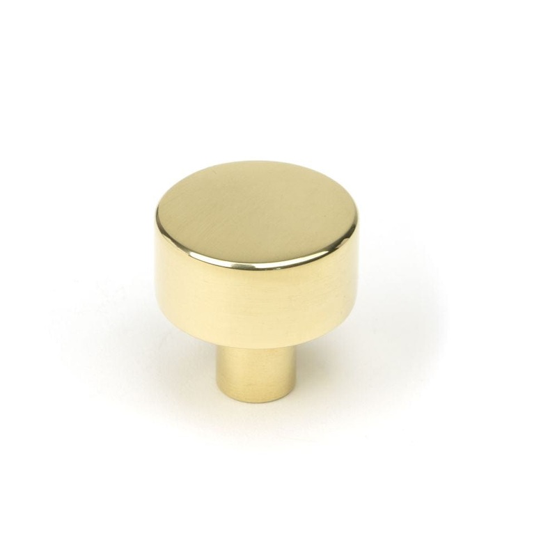 From The Anvil – Polished Brass Kelso Cabinet Knob – 25mm (No Rose)