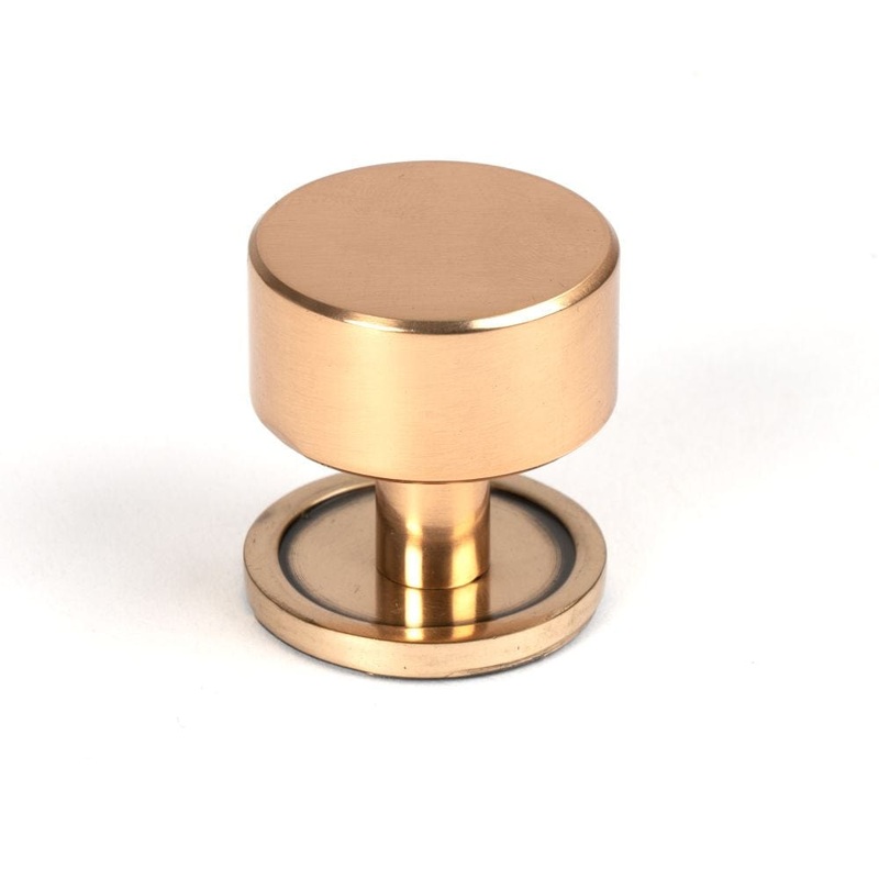 From The Anvil – Polished Bronze Kelso Cabinet Knob – 32mm (Plain)