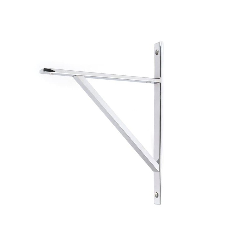 From The Anvil – Polished Chrome Chalfont Shelf Bracket (260mm x 200mm)