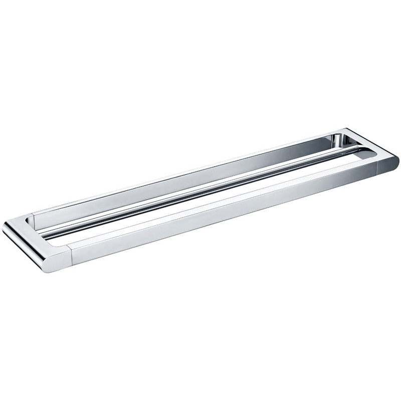 Romeo Double Towel Rail 600mm – Chrome