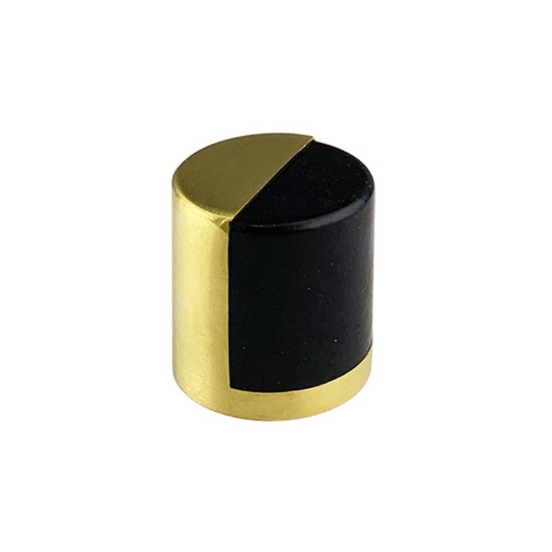 Round Cylinder Door Stop – Brushed Gold